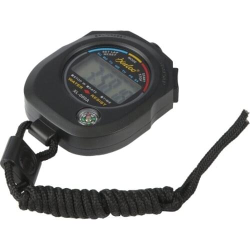 Waterproof Sports Stopwatch Professional Handheld Digital LCD Sports Stopwatch Chronograph Counter Timer with Strap
