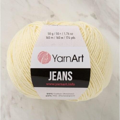Yarnart Jeans 86 Yarn %55 Cotton - %45 Poly Acr 50g-160m Cardigan Sweater Shawl Blouse Home Textile Amigurumi Crochet Knitting