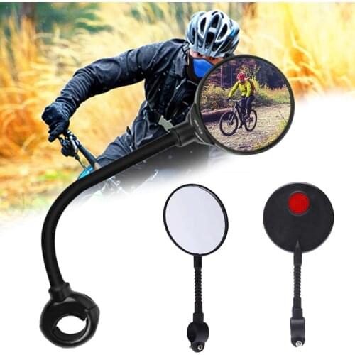 Bike Mirrors rotating bicycle rearview mirror universal bicycle flexible handlebar safety Bicycle Cycling Accessories