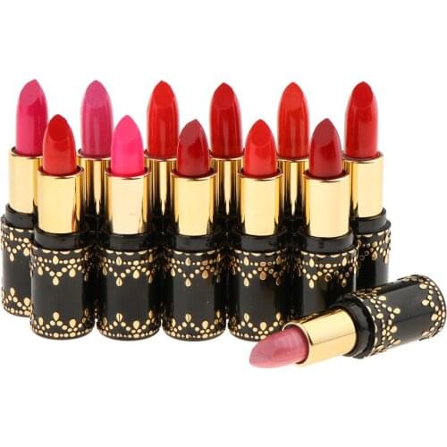12pcs Matte Lipstick Lip Gloss Set with 12 Colors Long Lasting Moisturizing Nourishing Lipsticks Durable for Women Makeup