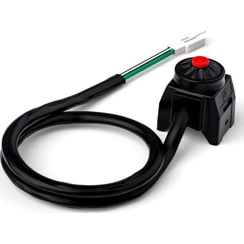12V 22MM High-Quality Universal Black Durable Kill Stop Switch Horn Button