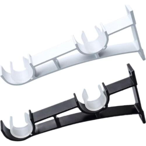 2pcs/set Double Curtain Rod Brackets Window Hardware Holder Home Decor