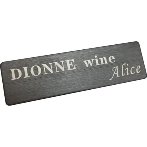 20pcs custom business card name tag personalized laser magnet id badge holder with 7X2cm nameplate