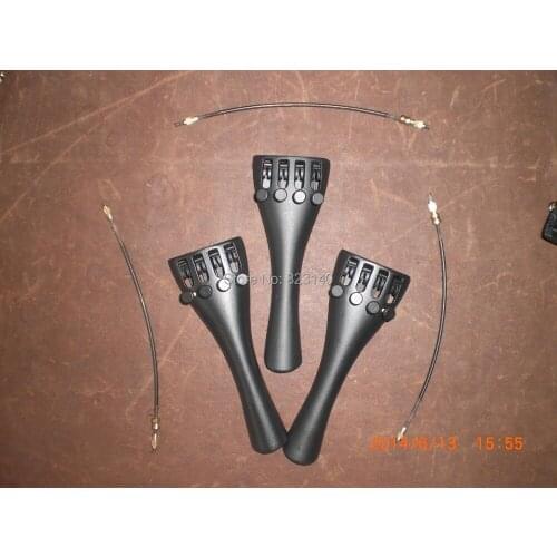 3 PCs Aluminum Alloy Violin Tail piece 4/4 with 3 PCs Tail guts