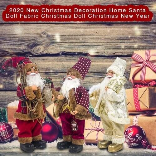 34*15cm Christmas Decoration Santa Claus Standing Doll Christmas Tree Hanging Doll Classic Christmas Tree Pendant Children Gift