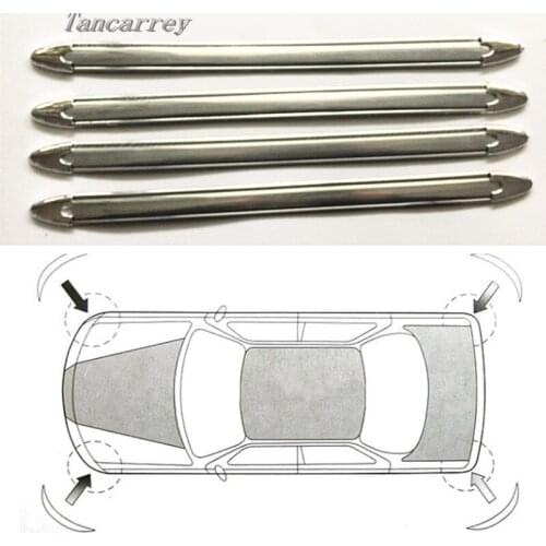 4pcs/lot car crash strip bumper protector for opel corsa suzuki vitara 2016 hyundai i20 yaris vitara 2016 nissan Accessories