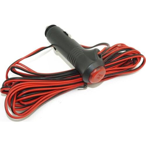 5 Meter 12V 24V Male Car Cigarette Lighter Socket Plug Connector On Off Switch