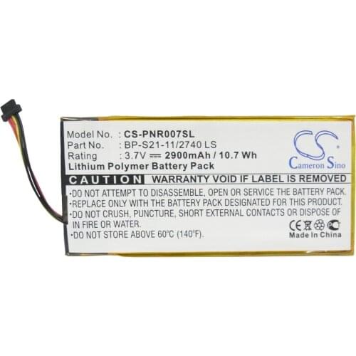 Cameron Sino 2900mAh Battery BP-S21-11/2740 LS for Pandigital Novel 7, PRD07T20WBL1