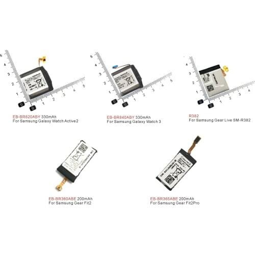 EB-BR820ABY EB-BR840ABY R382 Battery For Samsung Galaxy Watch Active 2 Watch 3 Gear Live SM-R382 Batteries