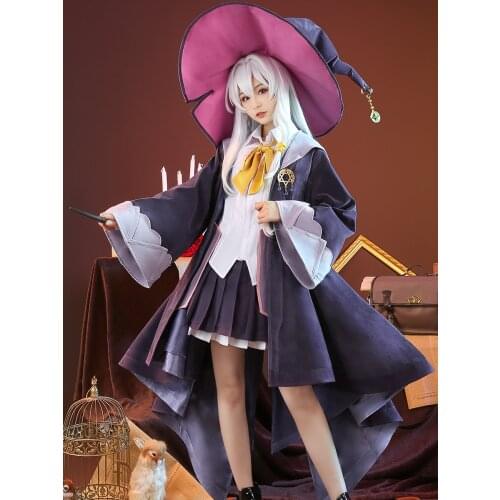 Anime Wandering Witch: The Journey Of Elaina Elaina Uniform Party Dress Gorgeous Cosplay Costume Halloween Women Free Shipping