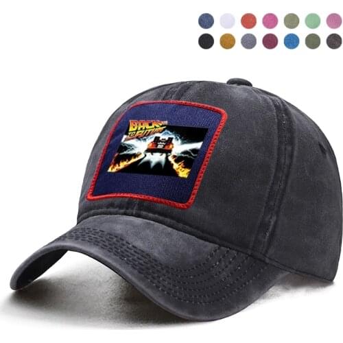 Back To The Future Baseball Cap Trucker Dad Solid Hat Woman Man Gorras Boinas Sun Shade Snapback Hats Bob Ponytail Casquette