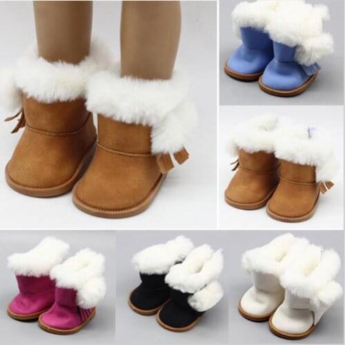 Baby Doll boots for 43cm baby Doll Shoes fits For 18inch girl Doll shoes Boots Doll Accessories toys