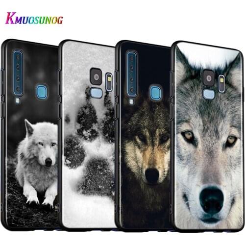 Cool Black Wolf Print Silicone Cover For Samsung Galaxy A9 A8 A7 A6 A6S A8S Plus A5 A3 Star 2018 2017 2016 Phone Case