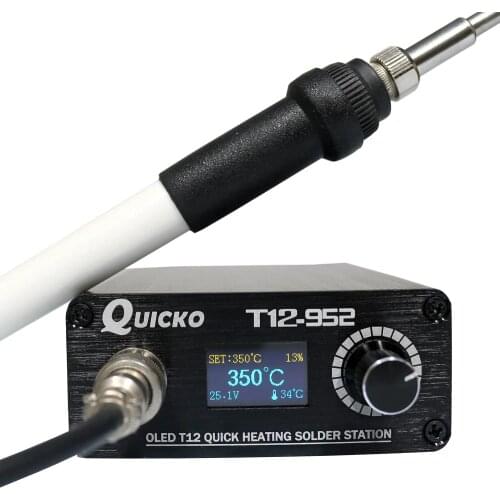 STC T12 952 Soldering StationOLED Digital Electronic Soldering iron and 907 plastic handle welding iron tip without power plug