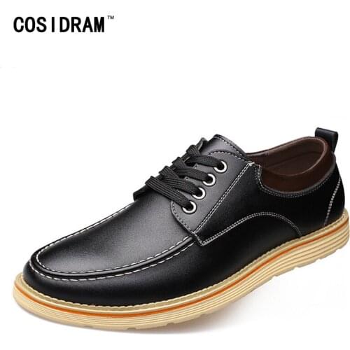 COSIDRAM Lace up Brand Fashion Men Shoes Men Casual Shoes 2018 Spring Autumn Comfortable Brand Sneakers Men Shoes SHB-022