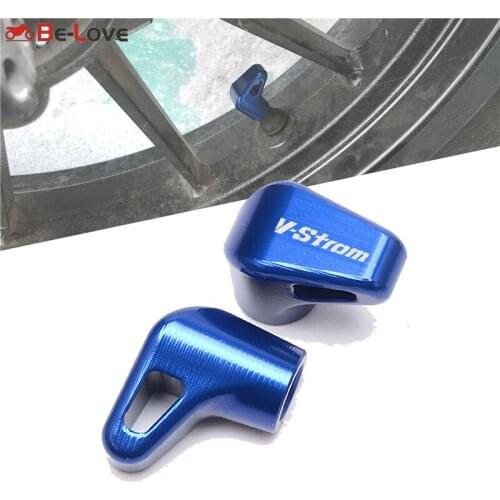 Universal With Logo Motorcycle Aluminum Wheel Tire Valve caps Cover For SUZUKI V-Strom Vstrom 250/DL250 650/DL650 1000/DL1000