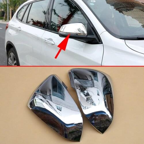 Chrome Parts Rear View Side Mirror Cover Trim Fit For BMW X1 F48 2016 2017 2018 2019 2020 Rearview Mirror Accessories Trim