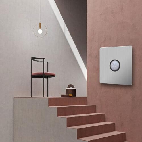 PIR Intelligent Switch Infrared IR Body Motion Sensor switch Automatic Module Wall Mount Control Light LED Switch AC220-240V