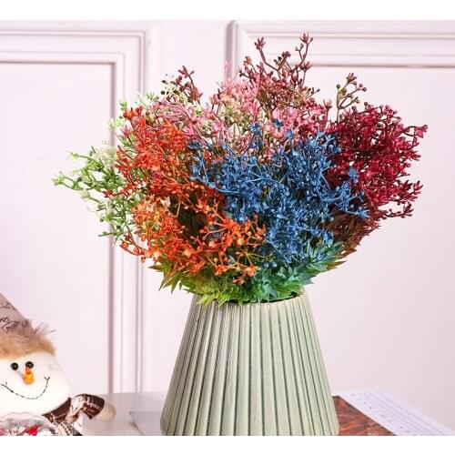 Artificial Rose Flower Bouquet 9 Bunches of Oil Painting Roses Artificial Bouquets Wedding Artificial Flowers Decor