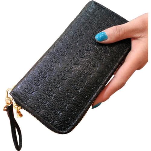 2021 Fashion Skeleton Skull Wallet PU Leather Purse Women Wallets Female Purses Card Holders Carteira Purse Men Purse