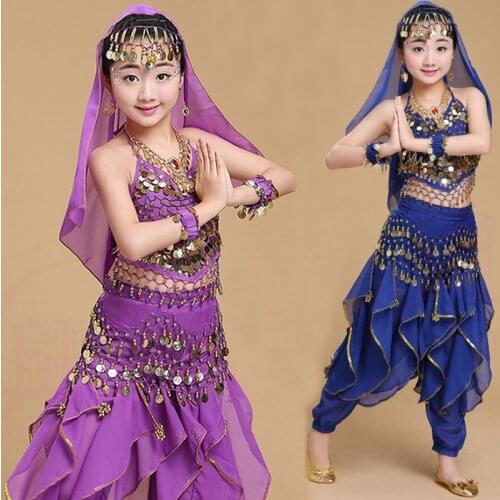 Performance Fashion Kids Belly Dance Costume Oriental Dance Costumes Belly Dance Dancer Clothes Indian Dance Costumes For Kids