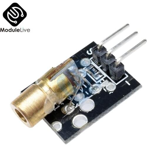 2PCS Laser sensor Module 650nm 6mm 5V 5mW Red Laser Dot Diode Copper Head for Arduino