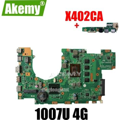 Send board + X402CA Motherboard REV2.1 1007u cpu 4GB For Asus X402CA Laptop motherboard X402CA Mainboard X402CA Motherboard