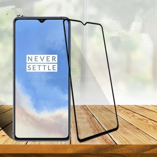 Full Cover Premium 2.5D cell phone Tempered Glass Screen Protector For Oneplus 7t Protective Glass