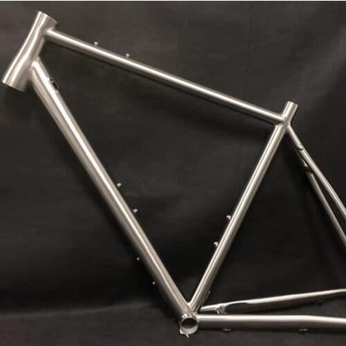 Popular bike frame Titanium Alloy GR9 titanium gravel bike frame for disc brake 700C