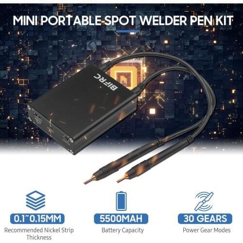 Portable Spot Welding Pen Spot Mini Spot Welding Machine for Lithium Battery 30-gear Adjustable with Split-type Welding Pen