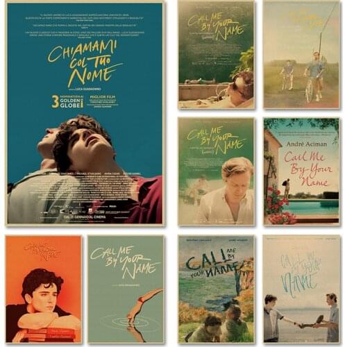 Call Me by Your Name Movie Vintage Art Poster Wall Pictures Mural Living Room Decoration Home Decor Retro Canvas Painting Cudros