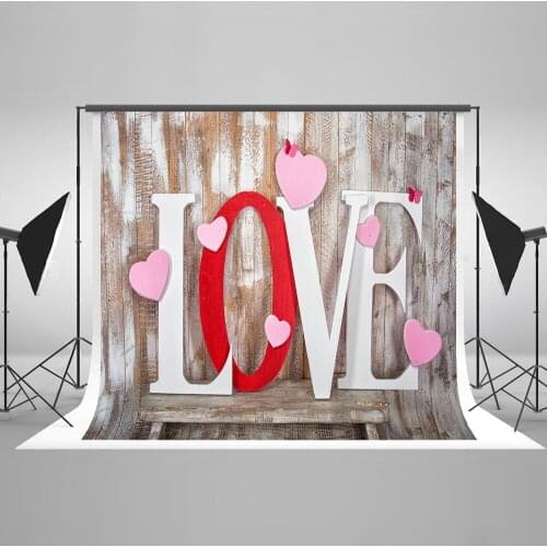 VinylBDS Wedding Wodden Photography Backdrop Valentine Photography Background Love Letters Children Backgrounds for Photo Studio