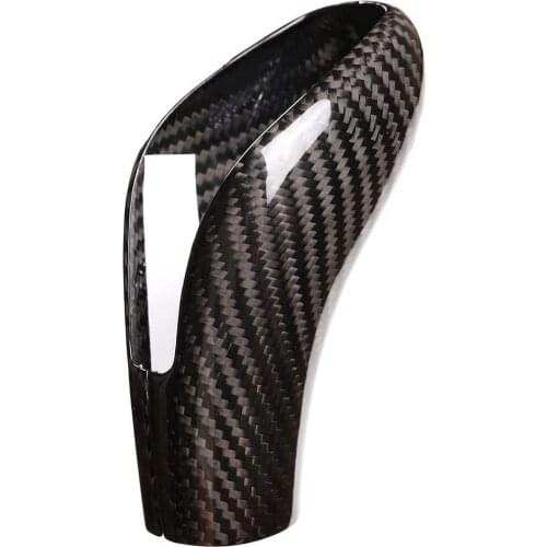 Real Carbon Fiber Interior Gear Shift Head Cover Knob Trim Car Accessories for Alfa Romeo Giulia/Stelvio 2020-2021