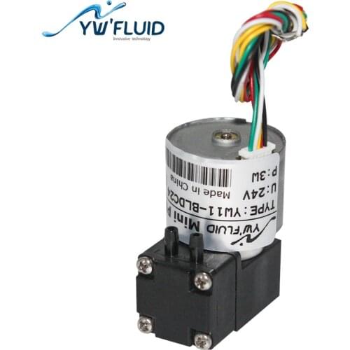 YWfluid YW11-BLDC 12V/24v Max Flow For Liquid 180ml/Min And Gas 1L/m Vacuum Pump Used For Aquarium Control System