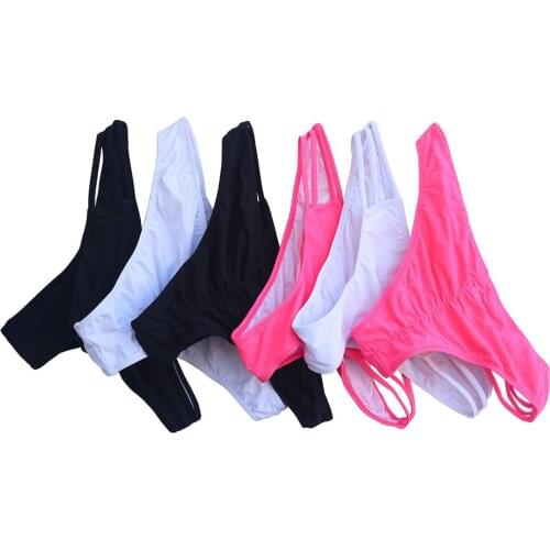 Women Swimwear Brazilian Cheeky Bottom Swimsuit Biquini Bikinis Sexy Bikini Bottoms Low waist Black/white/pink Bottom