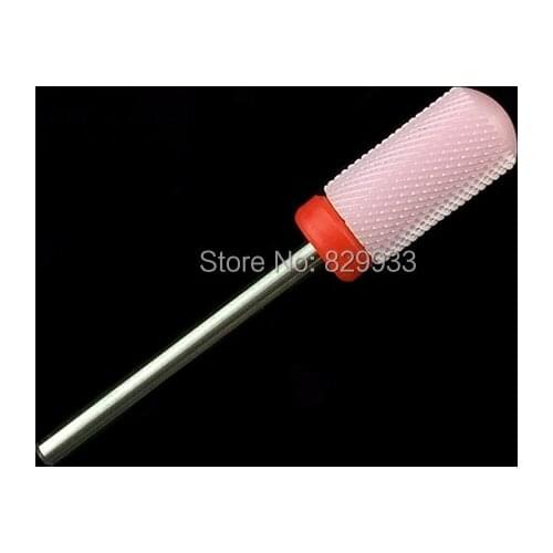 1pc Nail Salon Beauty Care Electric Manicure Pedicure Drill Barrel Ball Pink Ceramic Foot Calluses Bits Ceramic Nail Drill Bit