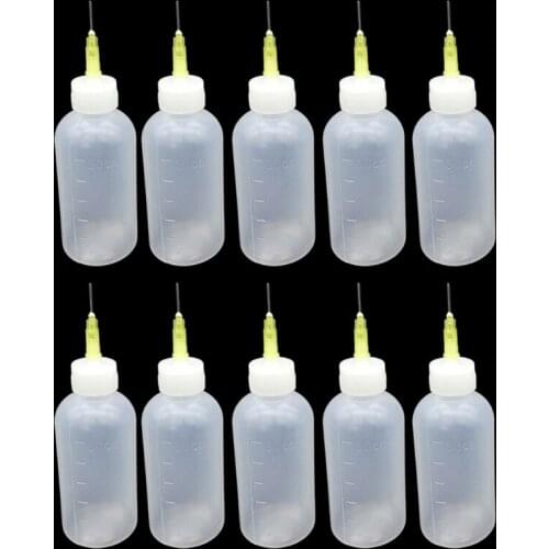 10Pcs DIY Epoxy Resin Mold Small Gaps Coloring Bottles With Syringe Needle Handling Resin Colorant Details Craft Tools