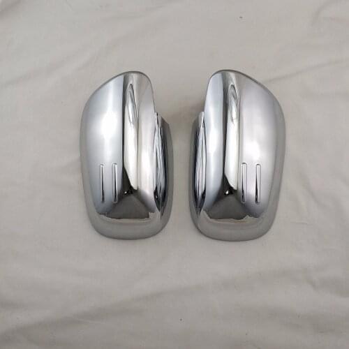 2pcs ABS Chrome Car Side Door Mirror Cover 2007-2013 For Toyota Auris Yaris Vios RearView Trim
