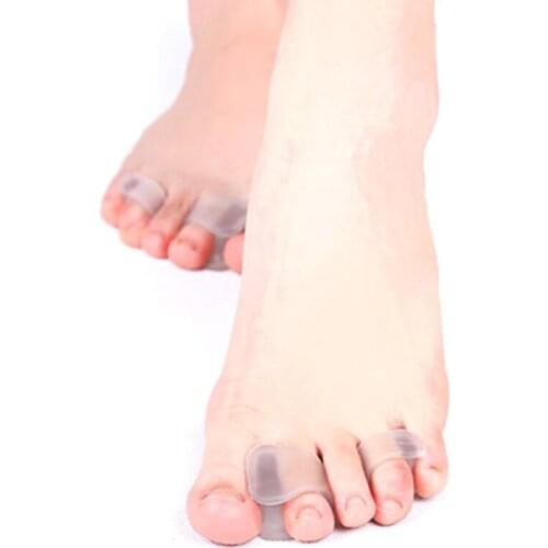 2Pcs Silicone Bone Thumb Orthotics Corrector Hallux Valgus Toe Separator Feet Care Thumb Orthotics Foot Care Tools