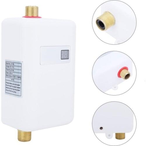 3000-3800W instant water heater Mini heating faucet Kitchen instant hot water faucet 220V stainless steel electric water heater