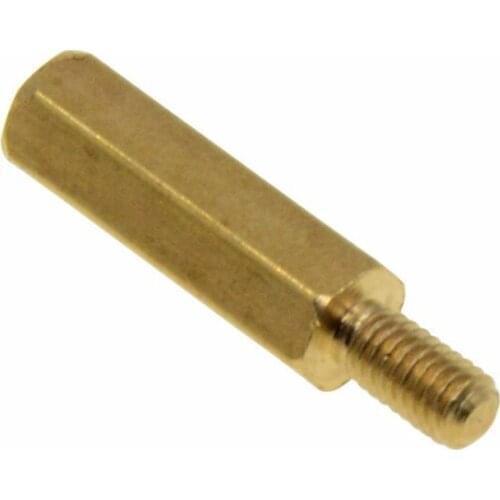 50Pcs M5*60+7mm Hex Nut Spacing Screw male to female Brass Threaded Pillar PCB Standoff Spacer L=60MM