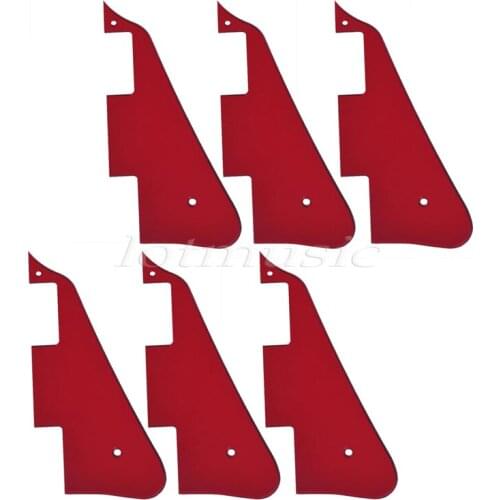 6Pcs Red Mirror Guitar Pickguard For Electric Guitar Replacement 2.4MM Thick