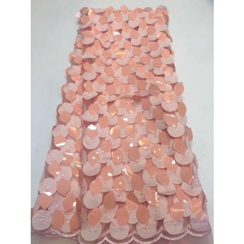 African Lace Fabric High Quality African Tulle Lace Fabric With Sequins French Net Lace For Women Dress ZX3188