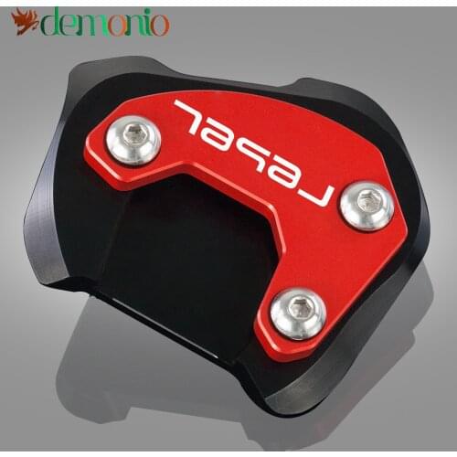 Motorcycle Accessories Enlarger Support Plate Pad Foot Side Stand Extension For HONDA Rebel500 rebel300 CMX500 CMX300 2017-2021