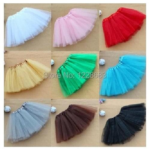 Free Shipping 15 Colors Child Kids Girls Party Dance Ballet Tutu Skirts Classic do Bailado Puff Skirts Ballerina Tutus For Teens