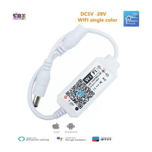 Magic Home DC5V 12V 24V Bluetooth Wireless WiFi Controller,RGB/RGBW IR RF LED Controller for 5050 WS2811 WS2812B Pixel led strip