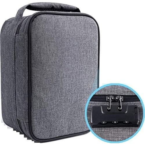 Smoking Deodorant Storage Bag with Combination Lock Stash Tobacco Smell Proof Case Travel Carbon Lined Container Cigarette Case