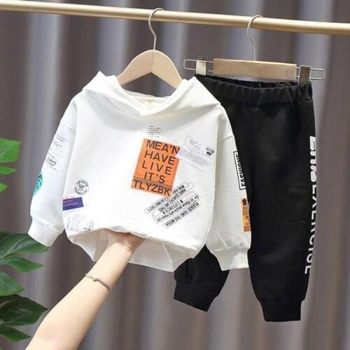 Long Sleeve Baby Boy Clothes Set Child Sweatshirt Sweater Pant Suit