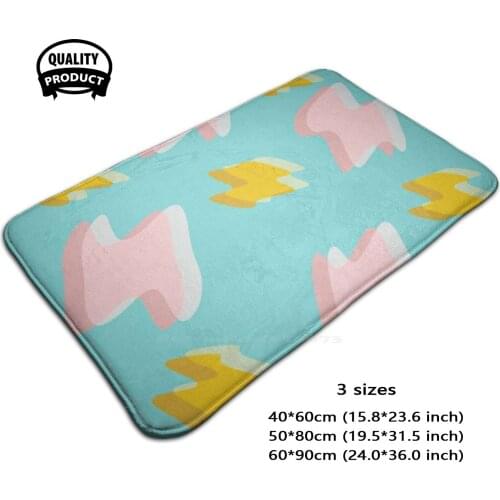 Sprinkles Door Mat Foot Pad Home Rug Colour Pattern Bright Fun Pink Blue Style 80S 80 S