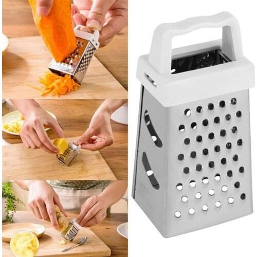 Kitchen Tools Mini Four Sided Grater Stainless Steel Mini Grater For Grating Multifunctional Vegetable Grater Rallador Practical